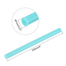 QUARKZMAN Hot Melt Glue Gun Sticks, 100mm Long x 7mm Diameter for Hot Melt Glue Gun, Perfect for DIY Craft Projects and Sealing, Light Blue, Pack of 20