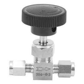 304 Stainless Steel Valve 2‑Way High Pressure Needle Flow Control for Water Gas Oil LiquidФ3
