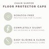 Chair Leg Caps Floor Protectors - (Pipe/16 Piece Set) Extra