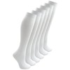Bonjour Childrens Back to School 6 Pairs Knee High Plain