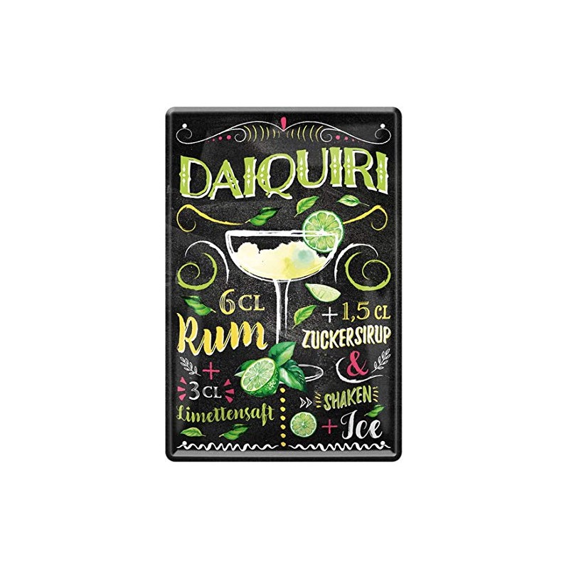 Daiquiri Cocktail Recipe Rum Lime Sugar Syrup 20 x 30