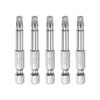 HARFINGTON 5Pcs Security Torx Bit 1/4" Hex Shank 2" Long