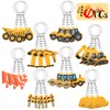 HLenyoy 40Pcs Construction KeyChains Engineering Excavator Tractor Keychain Construction Party