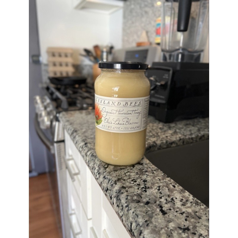 Big Island Bees Organic Hawaiian Honey Raw Premium Large 47oz