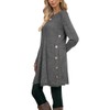 Poetsky Tunic Sweaters for Women with Pockets Side Buttons Spring