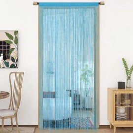 HSYLYM Door Curtain Window Curtains Door Decorations Room Dividers Decorations for Room,Doorways,Wall,Closet,Party and Furniture,One Piece Design,W35 xL79,Sea Teal