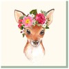 Pack of 20 Napkins - Flowers Deer