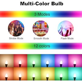 ChangM ChangM LED Lampe E14 RGBW 5700K, 10er Set LED Farbwechsel Birne 5 Watt (ersetzt 40W), Dimmbar Farben LED Glhbirne, Farbwechsel Glhbirne mit Fernbedienung | RGB und Kaltes Wei? 5700K