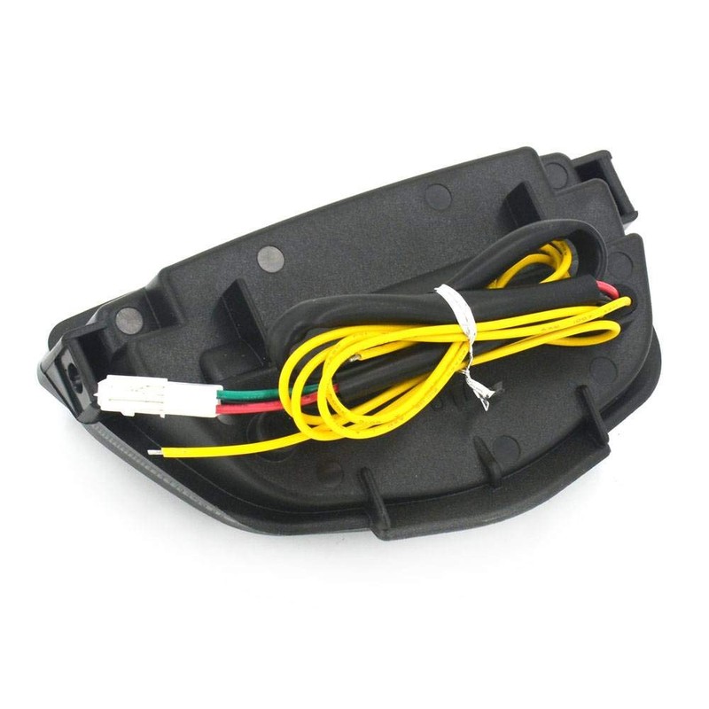 MZS Motorcycle Tail Light LED Integrated Turn Signal Blinker Smoke
