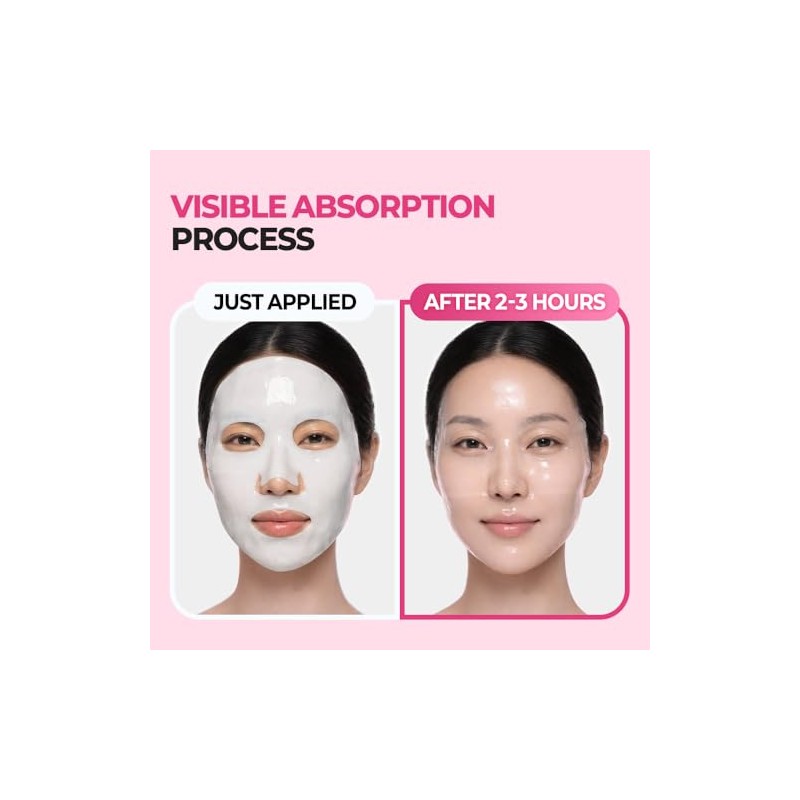 Collagen Hydrogel Face Mask with Niacinamide, NEXTBEAU Korean Sheet Mask