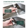 HEISOK Metal Kitchen Faucet Head Replacement, 2-Mode Pull Down Kitchen