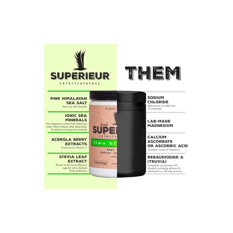 Electrolyte Powder Packets - Vegan Electrolyte Hydration Powder wSea Minerals