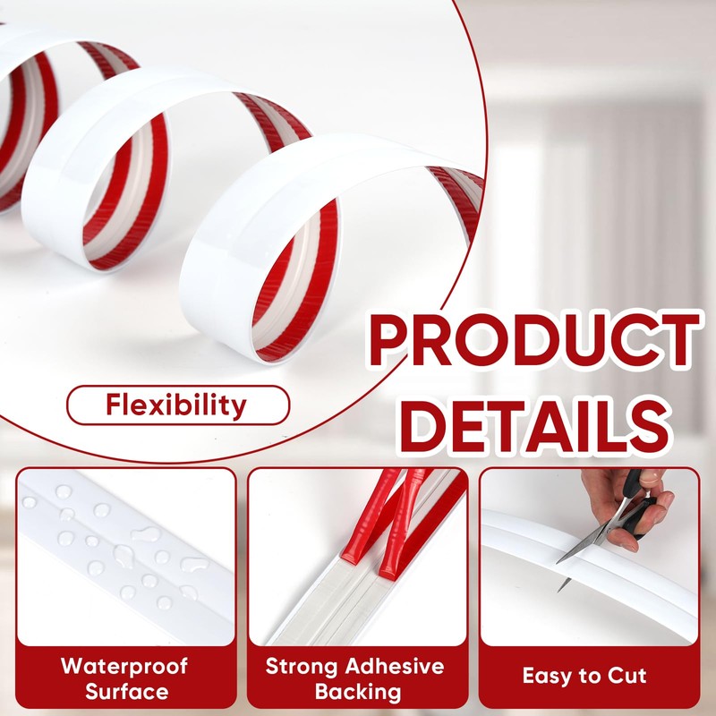 Wall Corner Protector Moulding Trim (White, 1.6 in x 10