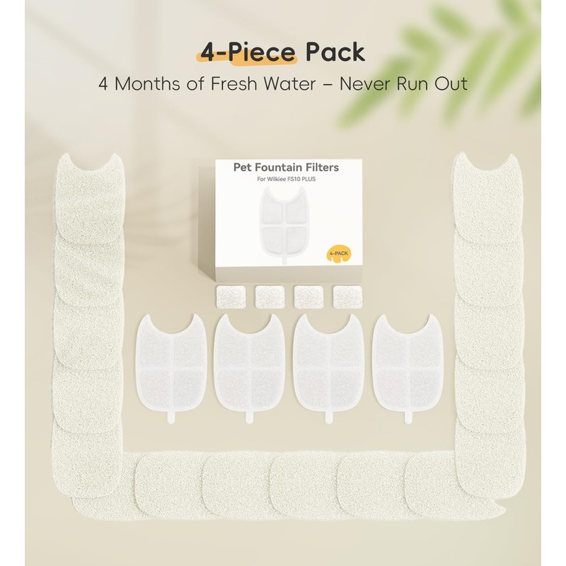 Filters Replacement Filter for FS10 Plus, 6 Layer Filter, Pet