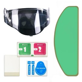 Coollooda Anti-Fog Sheet, Anti-Fog Shield, Pinlock Sheet, Clear, High Transmittance, Visibility, Comes with Mounting Packaging, Waterproof, Strong Adhesion, Easy to Use, Compatible with Motorcycle