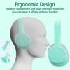 POWMEE Auriculares para niños, Adolescentes, Escuela con Volumen Limitado de