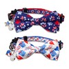 4th of July Cat Bow Tie Collar with Bell, Independence