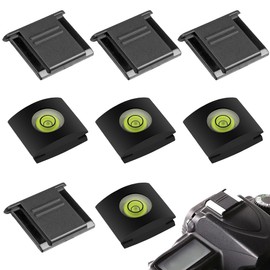 KEQAR 8 pieces camera hot shoe, hot shoe cover, camera spirit level, hot shoe level, camera hot shoe cover protection, camera with spirit level, hot shoe cover with spirit level