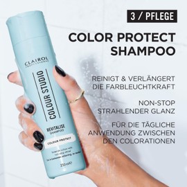 Clairol Professional Color Studio Shampoo (250 ml) – Color Protect Pflege für gefärbtes Haar – schützendes Haarshampoo für verlängerte Farbleuchtkraft und Glanz