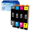 LxTek Compatible Replacement for 923 Ink Cartridges Combo Pack 4