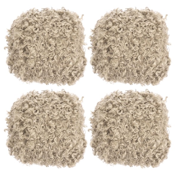 PATIKIL 33yds Fluffy Yarn, 4 Skeins Fuzzy Yarn Faux Fur