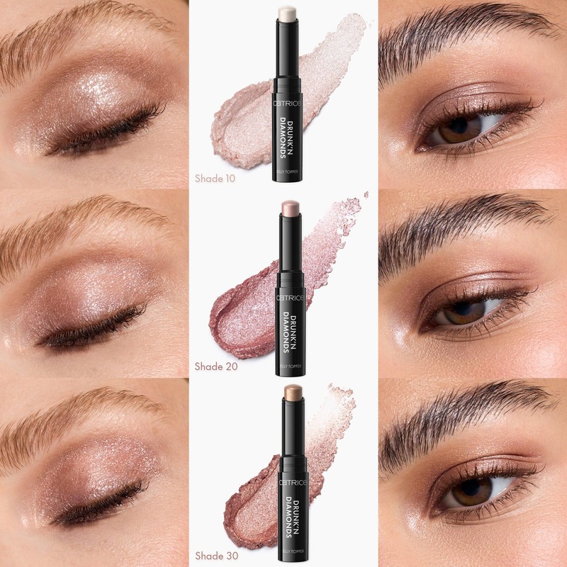 Catrice Drunk'n Diamonds Jelly Topper, Eye Shadow No. 030, Gold