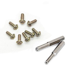 8PCS 3.8mm Cartridge Case Security Screws with Screwdrivers for NES SNES N64 Gameboy GB Game Cartridge Torx Screw Replacecment