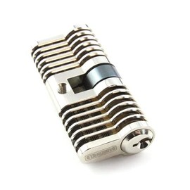 Dangerfield Brushed Aluminium Repinnable Practice Lock + Pins and Tweezers - Essential Training Lock to go with Your Lock Picking Kit