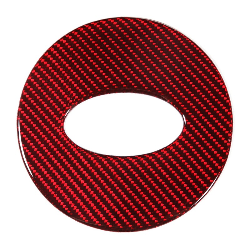 Left Hand Drive Carbon Fiber Interior Steering Wheel Sticker Trim