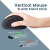 Perixx PERIDUO-606 Wireless Mini Ergonomic Keyboard with Portable Vertical Mouse
