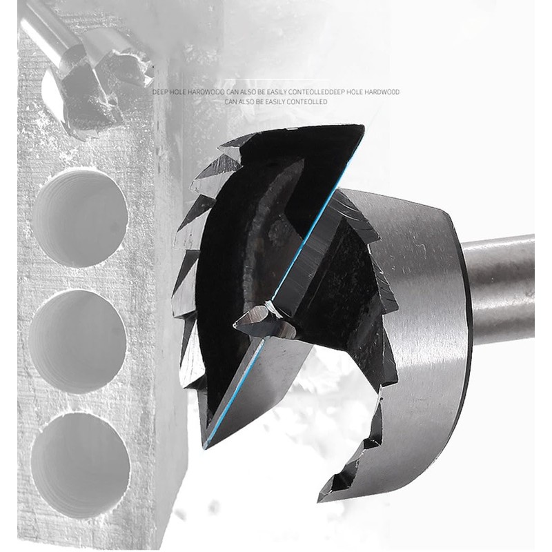 Meichoon Upgraded Version Multi-Tooth Forstner Drill Bit Set Higher Hardness