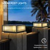 SLAWA Solar Post Light Fixture Exterior Pillar Light with LED