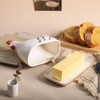 Colias Wing Retro Hen Ceramic Butter Dish with Lid Butter