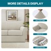 Turquoize 4 Piece Sofa Covers for 3 Cushion Couch Sofa