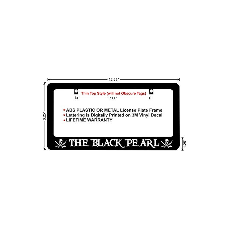LOHIGHH Pirates of The Caribbean The Black Pearl White Lettering