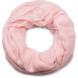 Stylebreaker Women's Elegant Glitter Loop Scarf, 01018090, Plain Colours -