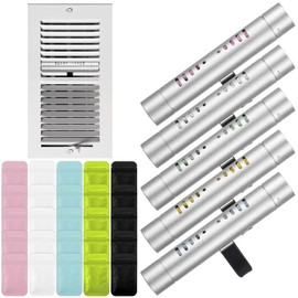 Heigble 30 Pcs Whole House Air Freshener Passive Essential Oil Diffuser Vent Clips Easier Placement Adjustable HVAC Furnace Filter Scents House Freshener Fragrance System(Assorted Scents)