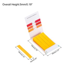 PATIKIL 4pcs PH Test Strips 6.9-8.4, 80 Indicator Papers, Litmus Tester for Water, Food, Soil, Alkali Acid Testing
