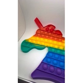 #4 New Rainbow Unicorn Pop Fidget Toy Push Bubble Sensory Stress