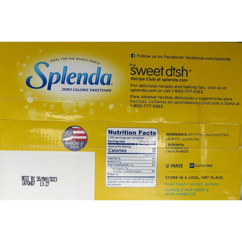 Splenda Zero Calorie 100/200/400/80 - 200