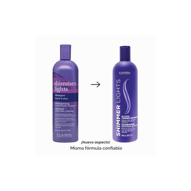 Clairol Shimmer Lights Blonde and Silver Shampoo Shampoo Unisex 16