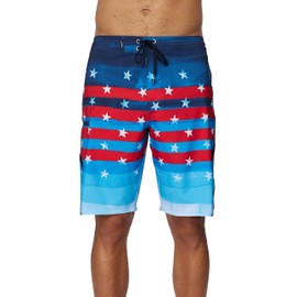 Mens Superfreak United Swim, Red Wht Blue, 32
