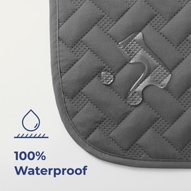 gogobunny 100% Double Sided Waterproof Dog Blanket Soft Pet Bed Cover Reversible Protect Furniture Couch Sofa Car for Puppy Cat Kids (Dark Grey/Light Grey, 52x82 Inch (Pack of 1))