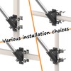 FlagPole Holder,No Drilling Metal Flagpole mount for Railings, Horizontal or