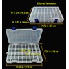 DARUITE Plastic Organizer Box Small Clear Storage Containers with Lid