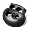 Plastic Cord Lock End Toggle Double Hole Spring Stopper Fastener