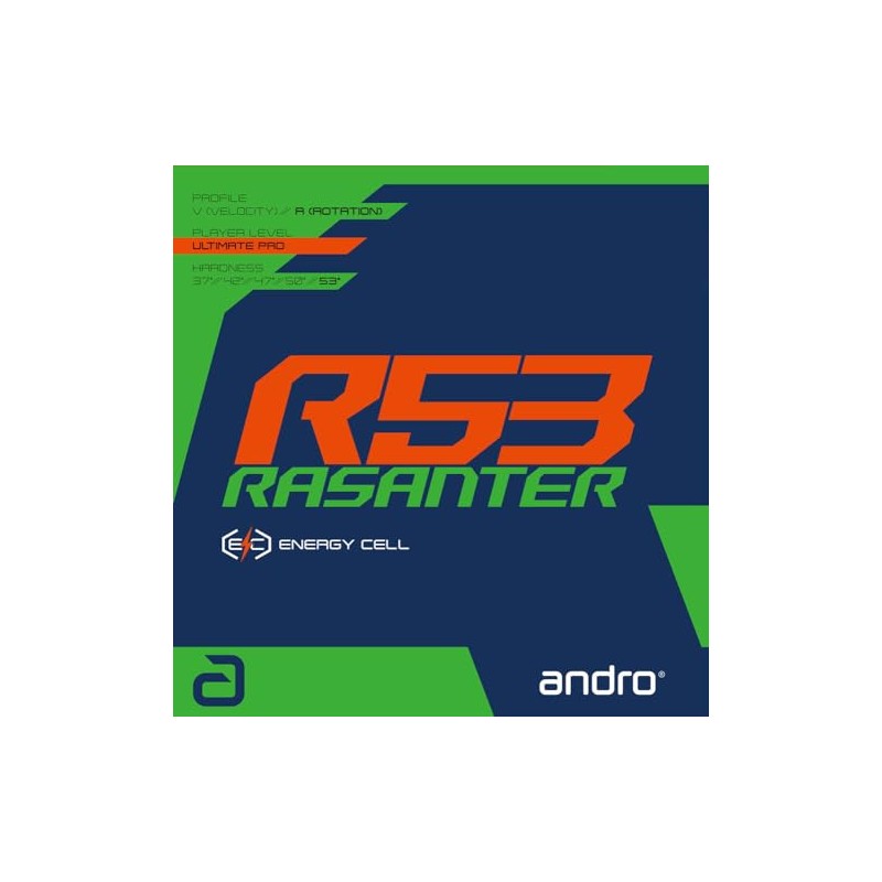 andro 112292 Table Tennis Rubber Razanta R53 Soft Back UM
