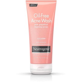 Neutrogena Oil-Free Acne Wash Pink Grapefruit Foaming Scrub 6.70 oz (Pack of 3)