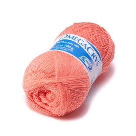 OMEGACRYS [100grs] - by Omega - Fine Crystal Yarn Great for All Crafts - Color 45-Salmon 254
