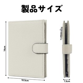 Shanado Passport Case, Leather, Bifold Wallet, Coin Purse, Anti-Skimming, Passport Cover, Multi-functional Storage Pocket, Passport, Card Case, Passport Holder, Ultra Lightweight, Overseas Business